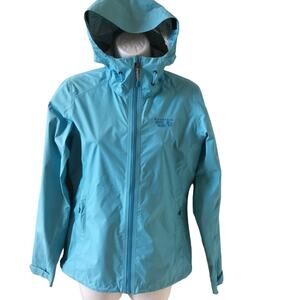 Mountain Hardwear Womens Turquoise Plasmic Ion Rain Jacket size XS